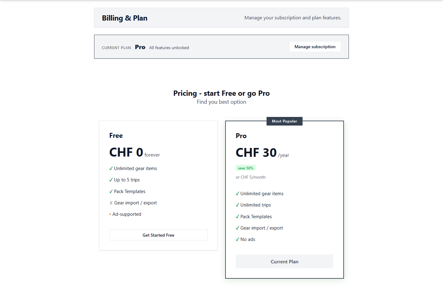 How to Manage Your Subscription and Billing in PackLite